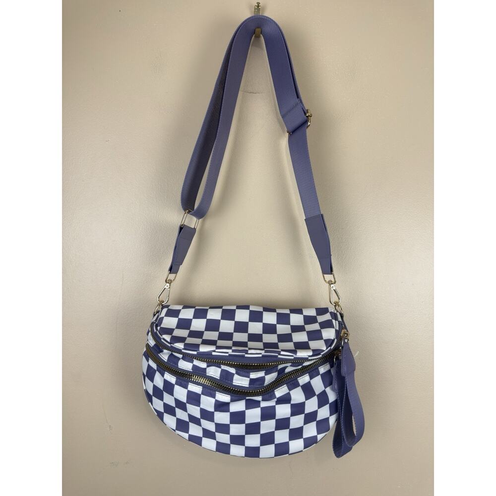 Crossbody Bags for Women Checkered Bum Bag Shoulder Bag Fanny Pack - Picture 3 of 14